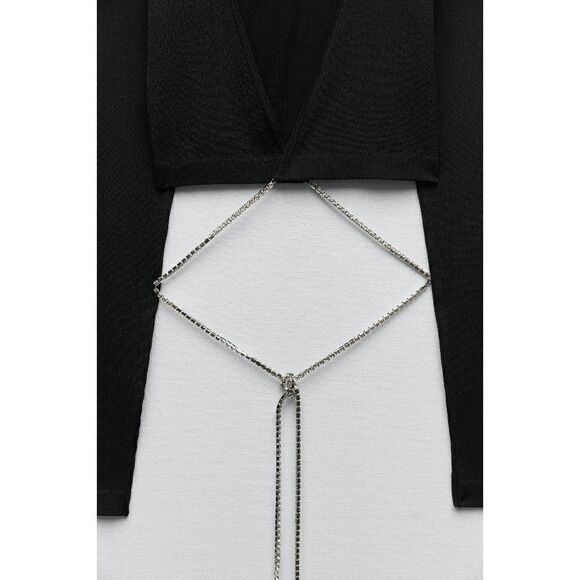 SEAMLESS RHINESTONE TOP ZARA  - Picture 4 of 11